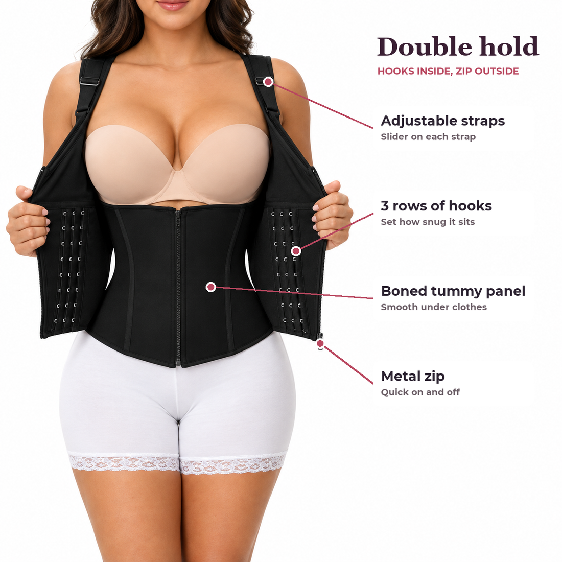 Thriven Zip-Front Sculpt Vest