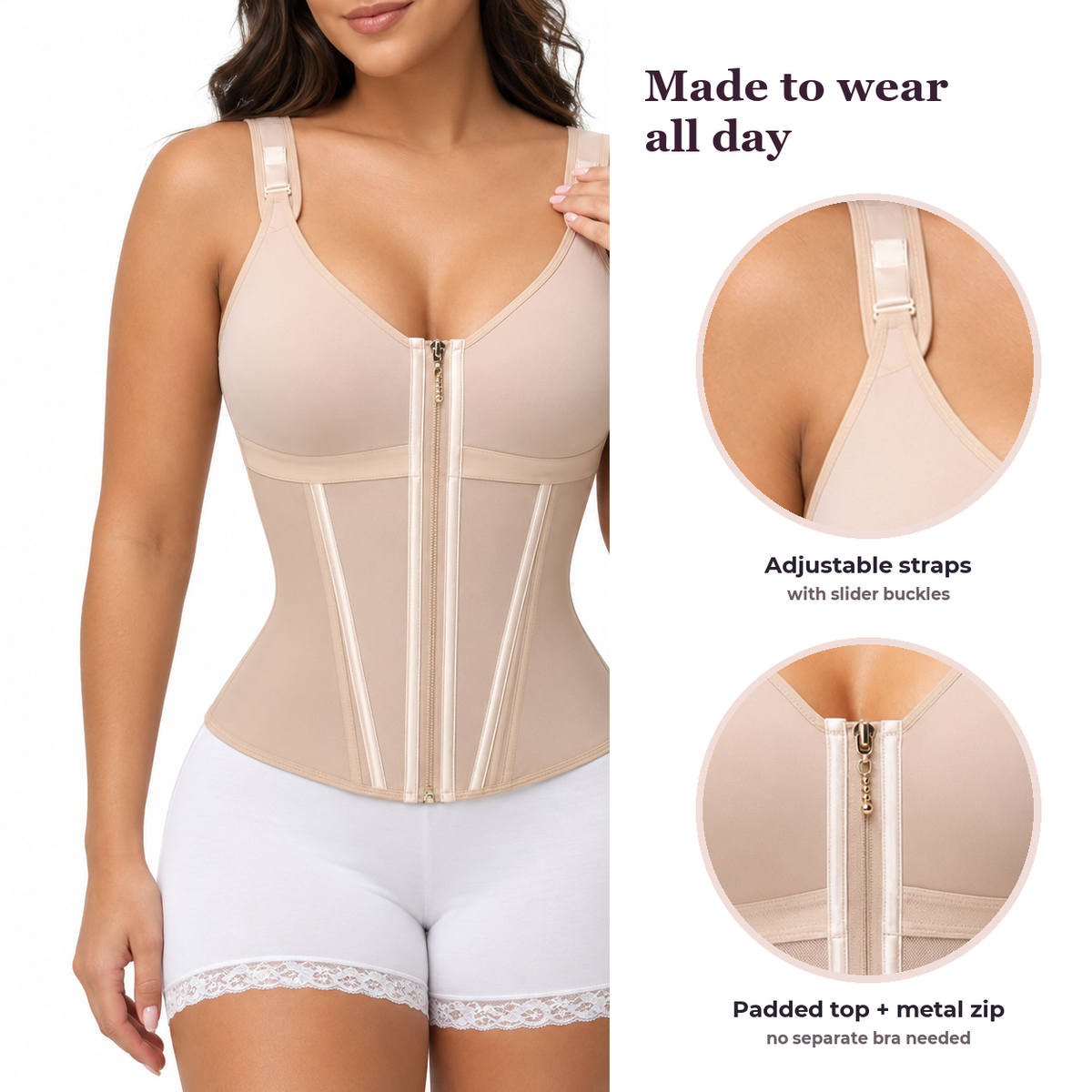 Thriven Zip-Front Sculpt Vest