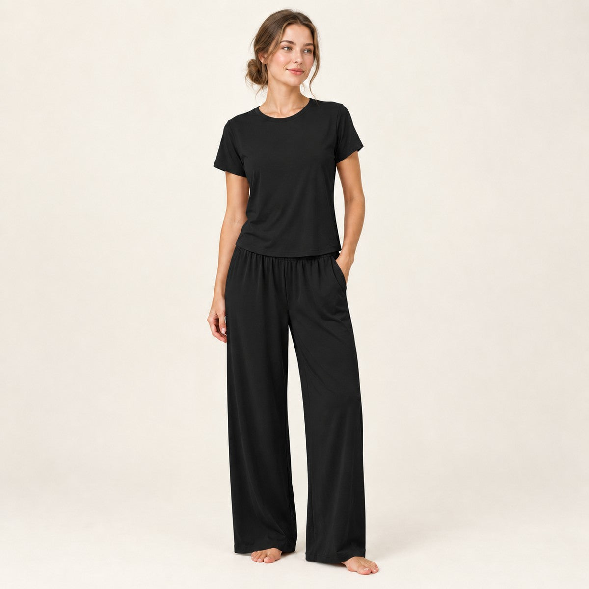 Black, worn